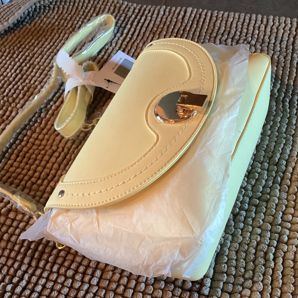 Canary yellow purse